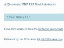 jQuery and PHP RSS Feed Autoloader