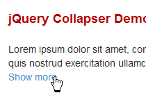 jQuery Collapser