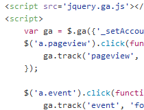 jQuery Google Analytics