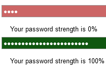jQuery Password Strength Checker