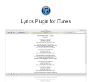 Lyrics Plugin for iTunes