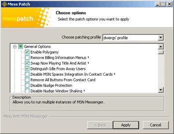 Mess Patch for MSN Messenger