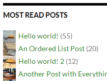 Most Read Posts in XX days