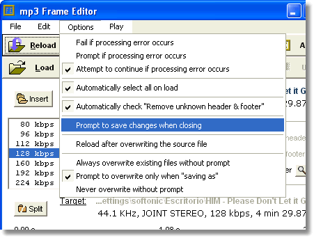 Mp3 Frame Editor