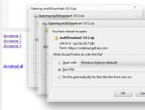 Multiple files simultaneous download