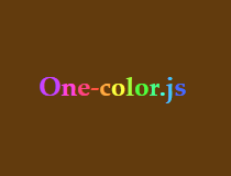One-color.js