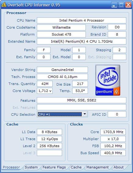 OverSoft CPU Informer