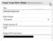 Paypal Target Meter