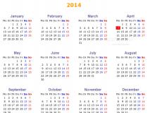 PHP Annual Calendar