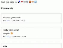 PHP Comment Script