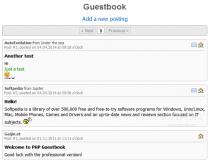 PHP Guestbook