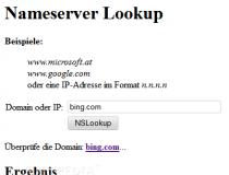 PHP Nameserver Lookup
