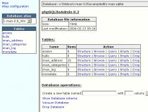 phpSQLiteAdmin