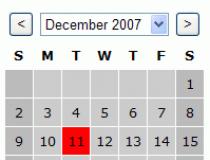 Popup Calendar JS