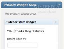 Sidebar stats widget