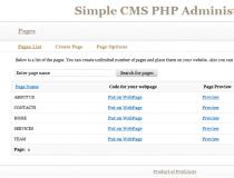 Simple CMS PHP