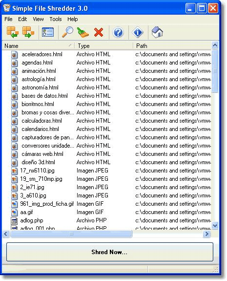 Simple File Shredder