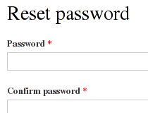 Simple Password Reset