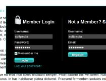 Sliding login/Signup panel using MooSlide