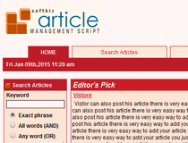 Softbiz Article Directory Script