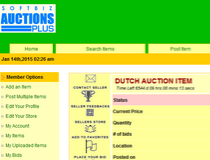 Softbiz Auctions PLUS Script