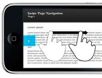 Swipe Page Navigation