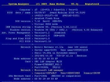 System Analyser