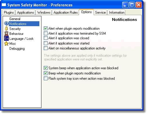 System Safety Monitor