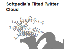 Tilted Twitter Cloud Widget