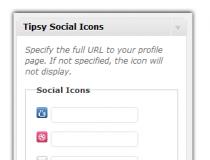 Tipsy Social Icons