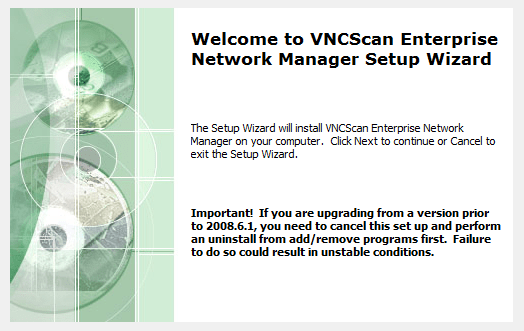 VNC Scan Enterprise Console