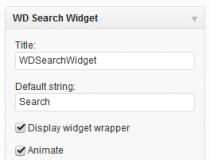 WD Search Widget