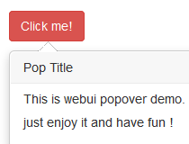 WebUI Popover