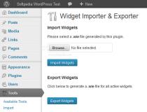 Widget Importer & Exporter