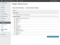 Widget Settings Importer/Exporter