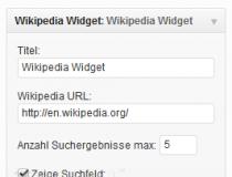 Wikipedia Widget