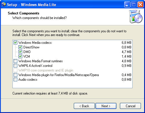 Windows Media Lite