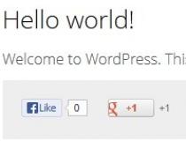 WordPress Social Share Plugin