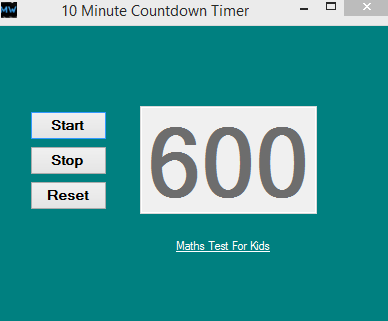 10 Minute Countdown Timer