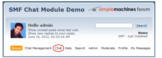 123 Flash Chat Module for SMF
