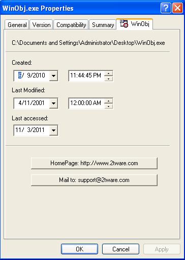 2Tware Change File Date