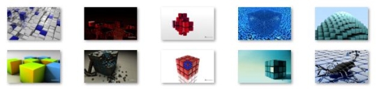 3D Cubes Windows 7 Theme