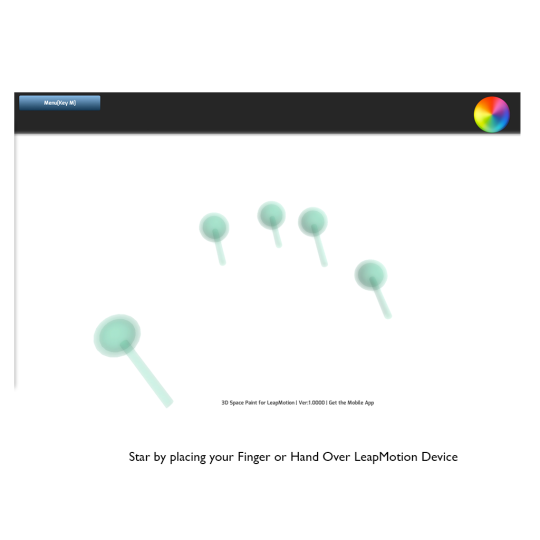 3D Space Paint for LeapMotion