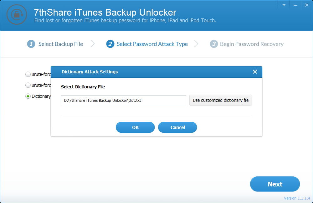 7thShare iTunes Backup Unlocker Pro