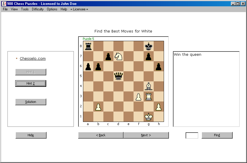 900 Chess Puzzles