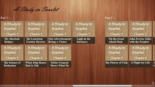 A Study in Scarlet eBook for Windows 8