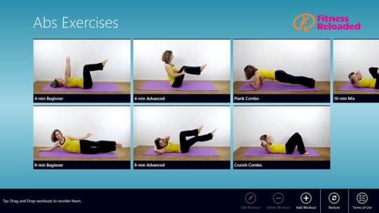 Abs Exercises for Windows 8