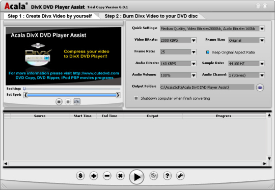 Acala DivX DVD Player Assist