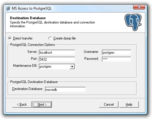 Access To PostgreSQL