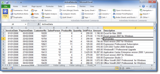 ActiveData for Excel (64-Bit)